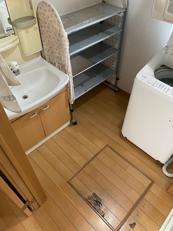 Dressing room、改修工事